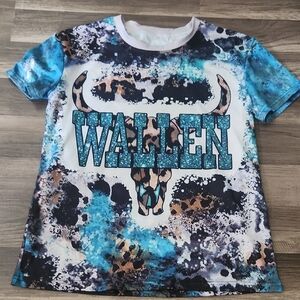 Morgan Wallen Western Style Concert T-shirt WALLEN Size Small New